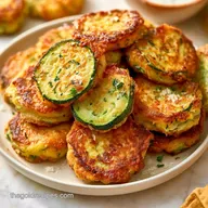 Baked Zucchini Fritters with Parmesan
