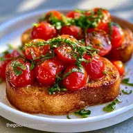 Cherry Tomato Bruschetta for 4 Servings
