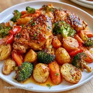 Chicken Sheet Pan Dinner for 4 Servings