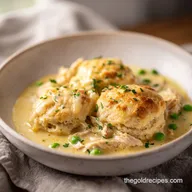 Crockpot Chicken and Dumplings with Biscuits