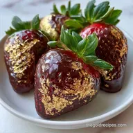 Easy Gilded Chocolate Strawberries (16)