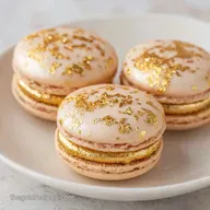 Gold Leaf Macarons: Shatter Crisp