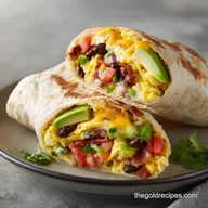 High Protein Breakfast Burrito: Savory and Crisp
