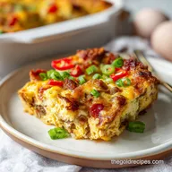 Homemade Breakfast Casserole with Sausage for 12 Servings