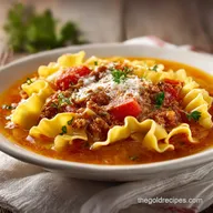 Mouthwatering One Pot Lasagna Soup