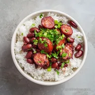 Red Beans and Rice: Slow-Cooked with Ham Hock for 6 Servings