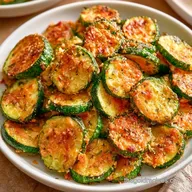 Roasted Zucchini with Parmesan: Crispy
