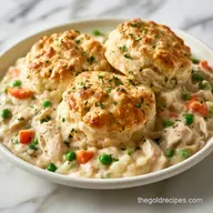 Chicken Pot Pie With Biscuits for 4