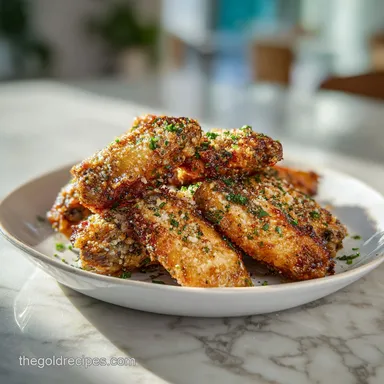 Air Fryer Garlic Parmesan Wings for 4 Servings