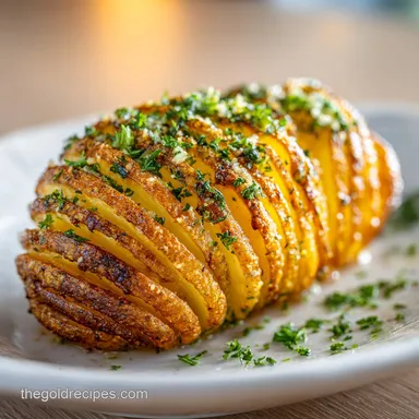 Hasselback Potatoes Air Fryer in 30 Minutes Recipe Card