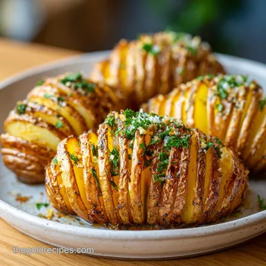 Hasselback Potatoes Air Fryer in 30 Minutes
