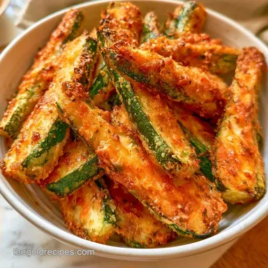 Baked Zucchini Spears with Parmesan