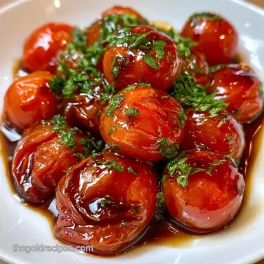 Balsamic Glazed Cherry Tomatoes for 4