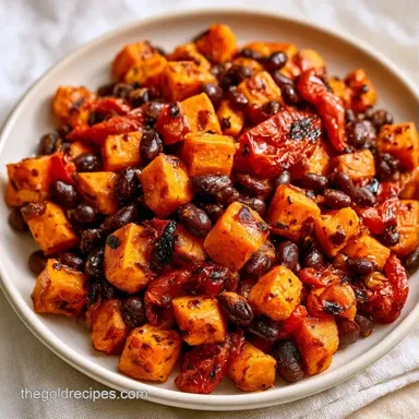 Sweet Potato Taco Skillet for 4 Servings Recipe Card