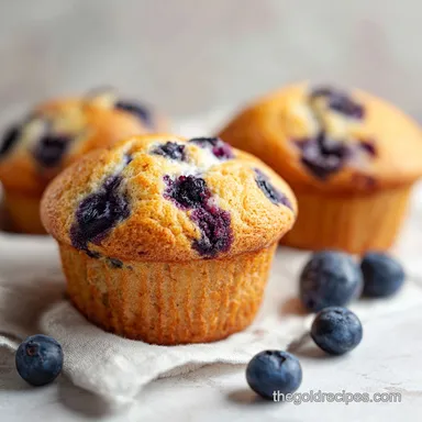 Blueberry Protein Muffins: Tender Oat Muffins in 35 Minutes