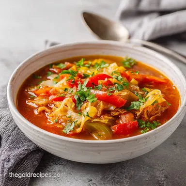 Cabbage Roll Soup with Rice: 55 Min