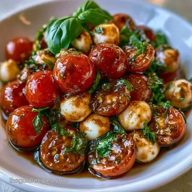 Caprese Skewers in 15 Minutes Recipe Card