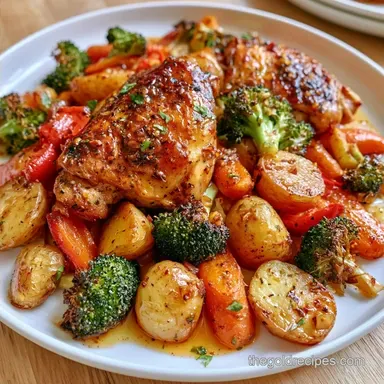 Chicken Sheet Pan Dinner for 4 Servings