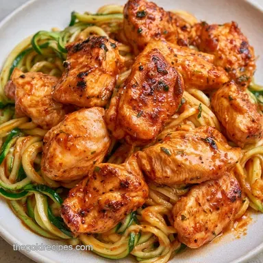 Chicken Zucchini Noodles in 30 Minutes Recipe Card