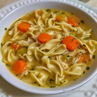 Classic Crack Chicken Noodle Soup: Creamy Recipe Card