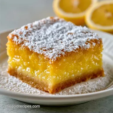 Lemon Bars for 16 Servings