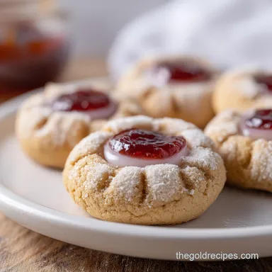 Coconut Jam Thumbprint Cookies: 35 Min