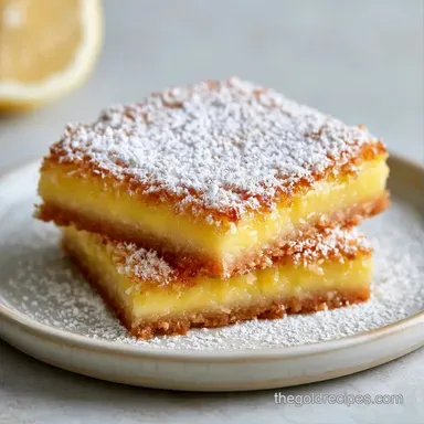 Coconut Lemon Bars in 55 Minutes Recipe Card