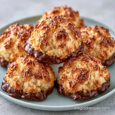 Coconut Macaroons with Condensed Milk Recipe Card
