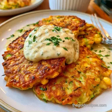 Corn Zucchini Fritters in 35 Minutes Recipe Card
