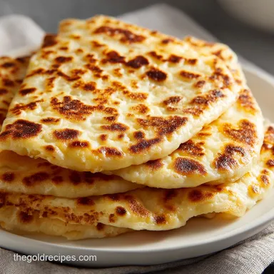 Viral Cottage Cheese Flatbread Recipe for 2 Servings Recipe Card
