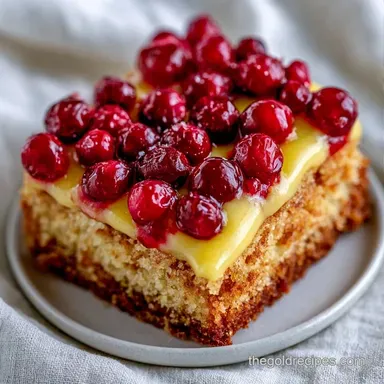 Cranberry Lemon Bars in 43 Minutes Recipe Card