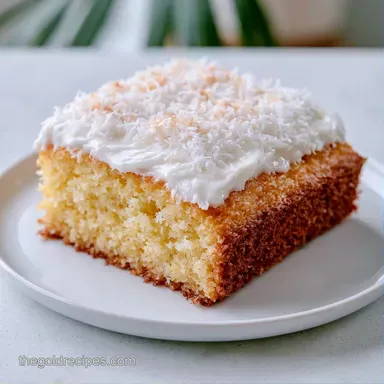 Cream of Coconut Cake in 50 Minutes Recipe Card