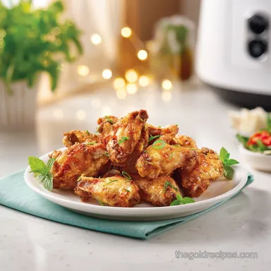 Crispy Air Fryer Chicken Wings in 30 Minutes Recipe Card