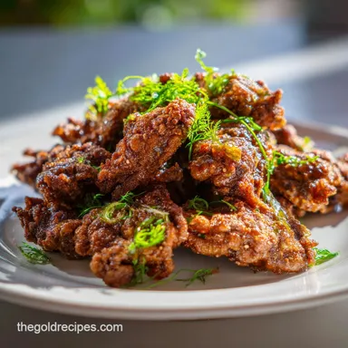 Fried Chicken Livers Recipe Crispy for 4 Servings