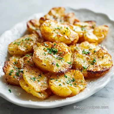 Crispy Smashed Potatoes for 4 Servings Recipe Card