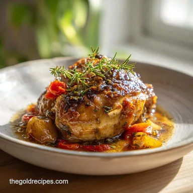Marry Me Chicken Slow-Cooked with Sun-Dried Tomatoes Recipe Card