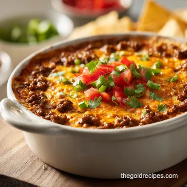 Best Crockpot Rotel Dip with Ground Beef and Cheese: 15 Servings