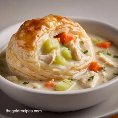 Delicious Chicken Pot Pie Soup: Creamy Recipe Card