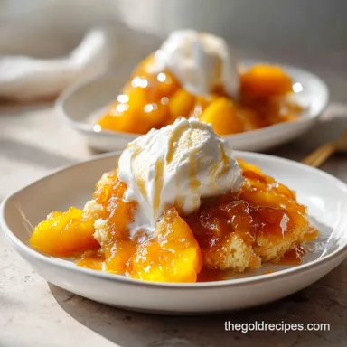 Easy Peach Cobbler Recipe with Canned Peaches
