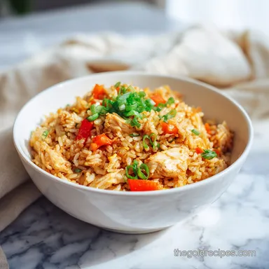 Chicken Fried Rice in 25 Minutes: Pan-Seared for 4 Servings Recipe Card