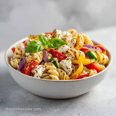 Easy Italian Pasta Salad in 25 Minutes with Salami and Mozzarella Recipe Card