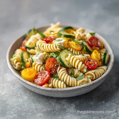 Easy Italian Pasta Salad in 25 Minutes with Salami and Mozzarella