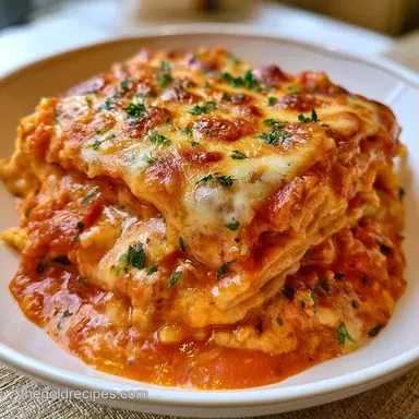 Ravioli Lasagna with Ricotta Recipe Card
