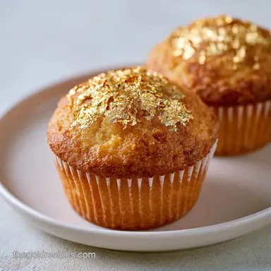 Fast Gold Topped Cupcakes in 50 Minutes Recipe Card