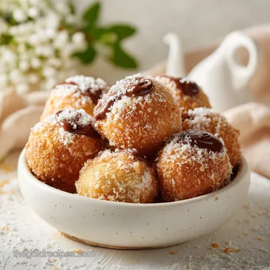 Nutella Bombs: Fluffy Air Fryer Recipe for 10 Servings Recipe Card