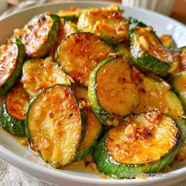 Garlic Sauteed Zucchini in 15 Minutes Recipe Card