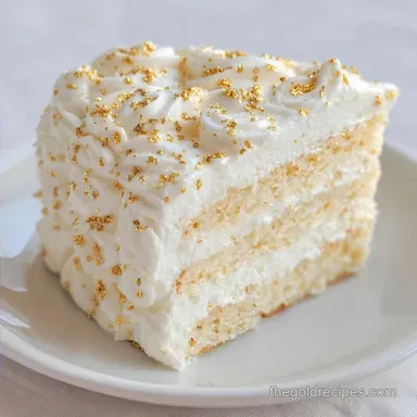 Gold Dusted Buttercream Cake for 12