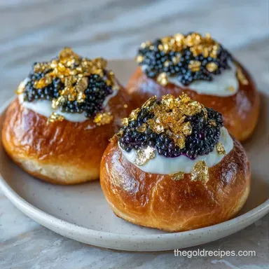 Gold Leaf Caviar Snack in 20 Minutes Recipe Card