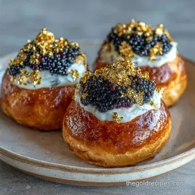 Gold Leaf Caviar Snack in 20 Minutes