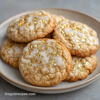 Gold Leaf Sugar Cookies in 27 Minutes Recipe Card